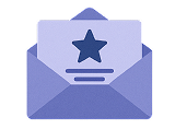 Review envelope icon
