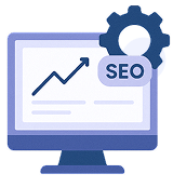 Computer monitor icon for Technical SEO